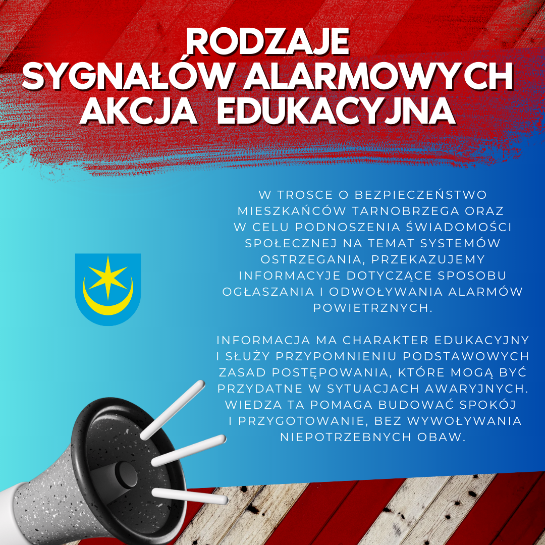 Rodzaje sygnałów alarmowych - akcja edukacyjna